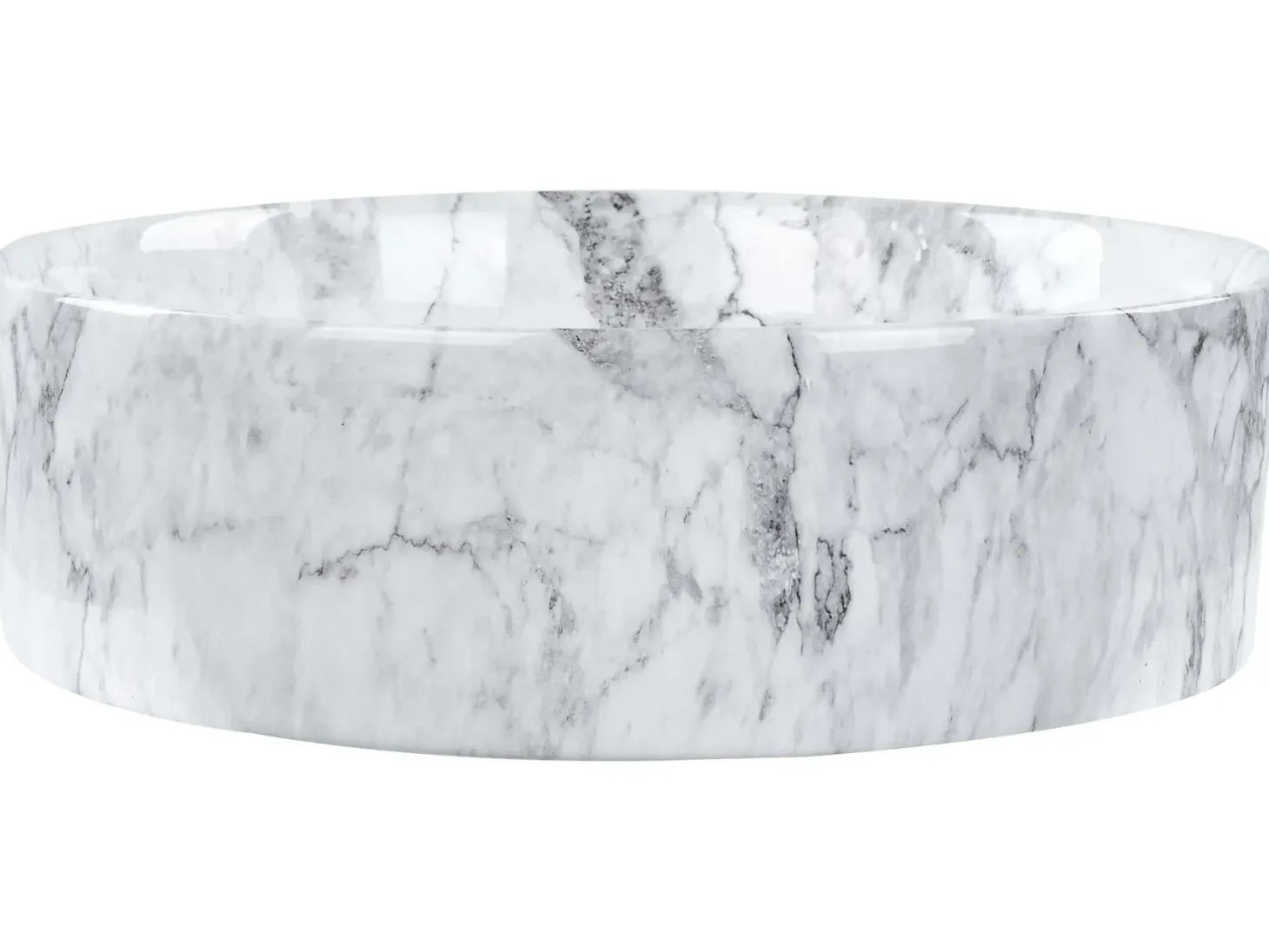 Vask til bordplade MANIS Hvid marmor ⌀ 40 cm Keramik