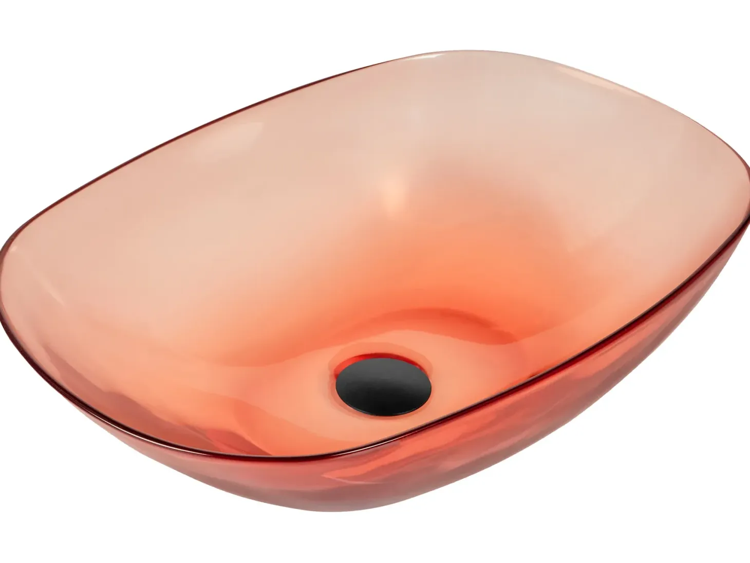 Vask til bordplade MOENGO Murstensrød 54 x 36 cm Fast overflade