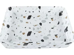 Vask til bordplade NULES Hvid terrazzo 51 x 34 cm Keramik