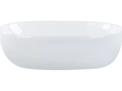 Vask til bordplade OMOA Hvid 48 x 34 cm Keramik