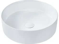 Vask til bordplade TEBAR Hvid ⌀ 40 cm Keramik