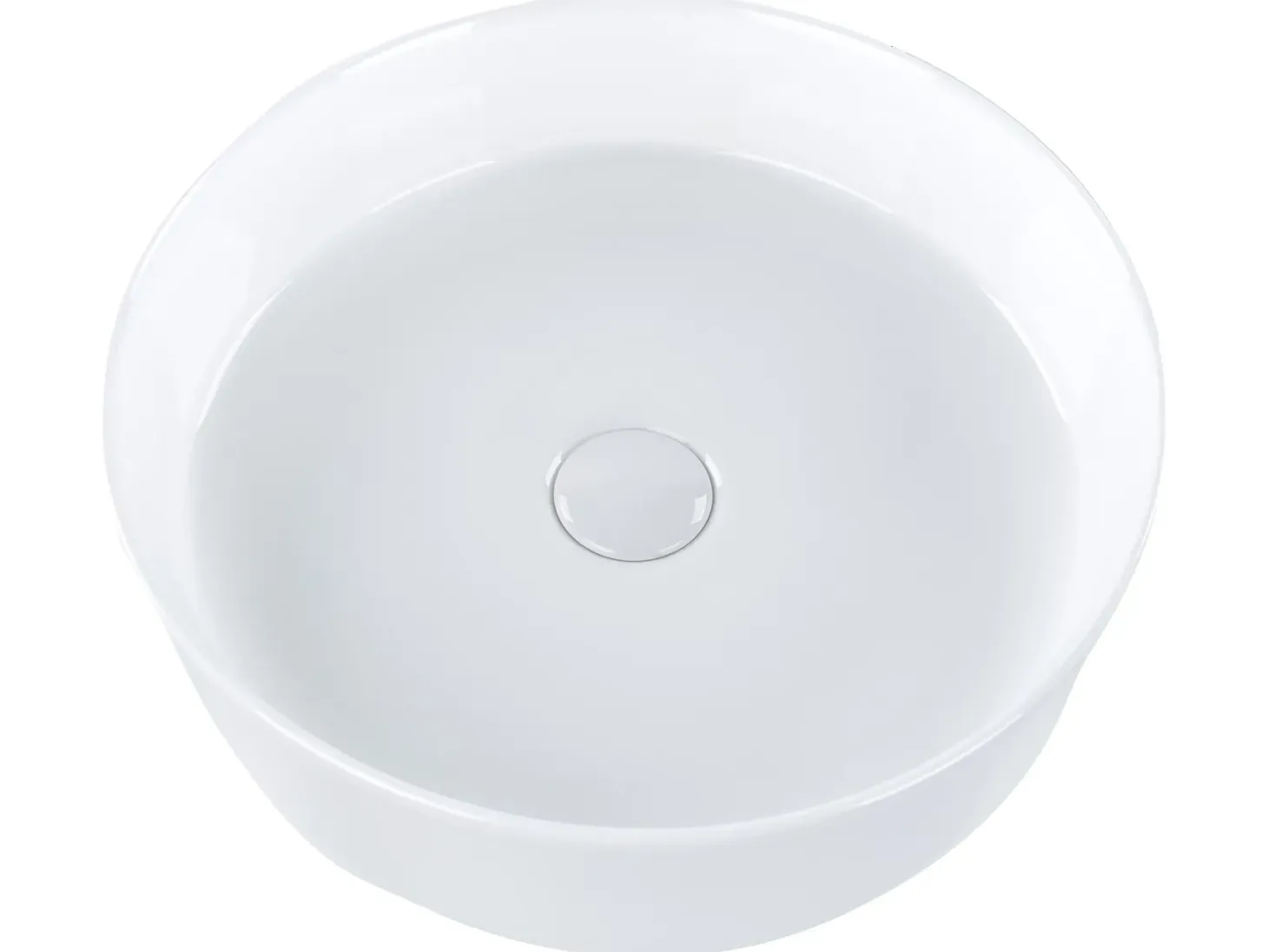 Vask til bordplade TEBAR Hvid ⌀ 40 cm Keramik