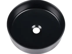 Vask til bordplade TEBAR Sort ⌀ 40 cm Keramik