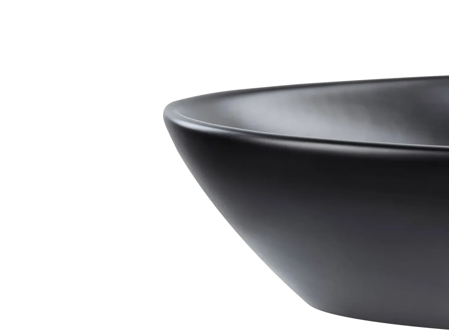 Vask til bordplade TIRIG Sort 60 x 39 cm Keramik