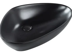 Vask til bordplade TIRIG Sort 60 x 39 cm Keramik