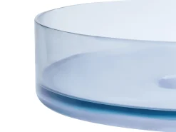 Vask til bordplade TOLOSA Himmelblå ⌀ 36 cm Fast overflade