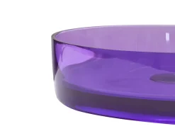 Vask til bordplade TOLOSA Purpur ⌀ 36 cm Fast overflade
