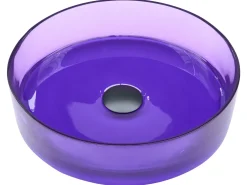Vask til bordplade TOLOSA Purpur ⌀ 36 cm Fast overflade
