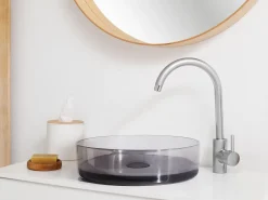 Vask til bordplade TOLOSA Sort ⌀ 36 cm Fast overflade