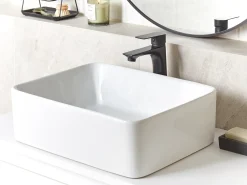 Vask til bordplade TRAVESIA Hvid 49 x 38 cm Keramik