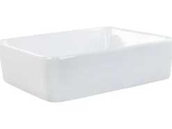 Vask til bordplade TRAVESIA Hvid 49 x 38 cm Keramik