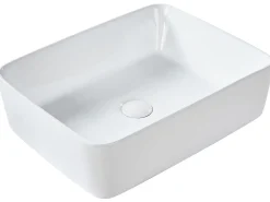Vask til bordplade TRAVESIA Hvid 49 x 38 cm Keramik