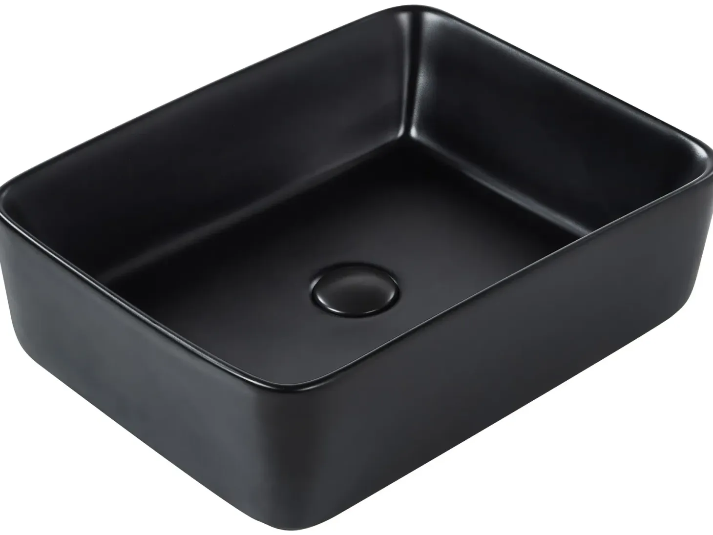 Vask til bordplade TRAVESIA Sort 49 x 38 cm Keramik