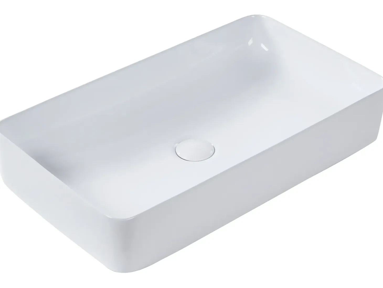 Vask til bordplade ULUA Hvid 61 x 35 cm Keramik