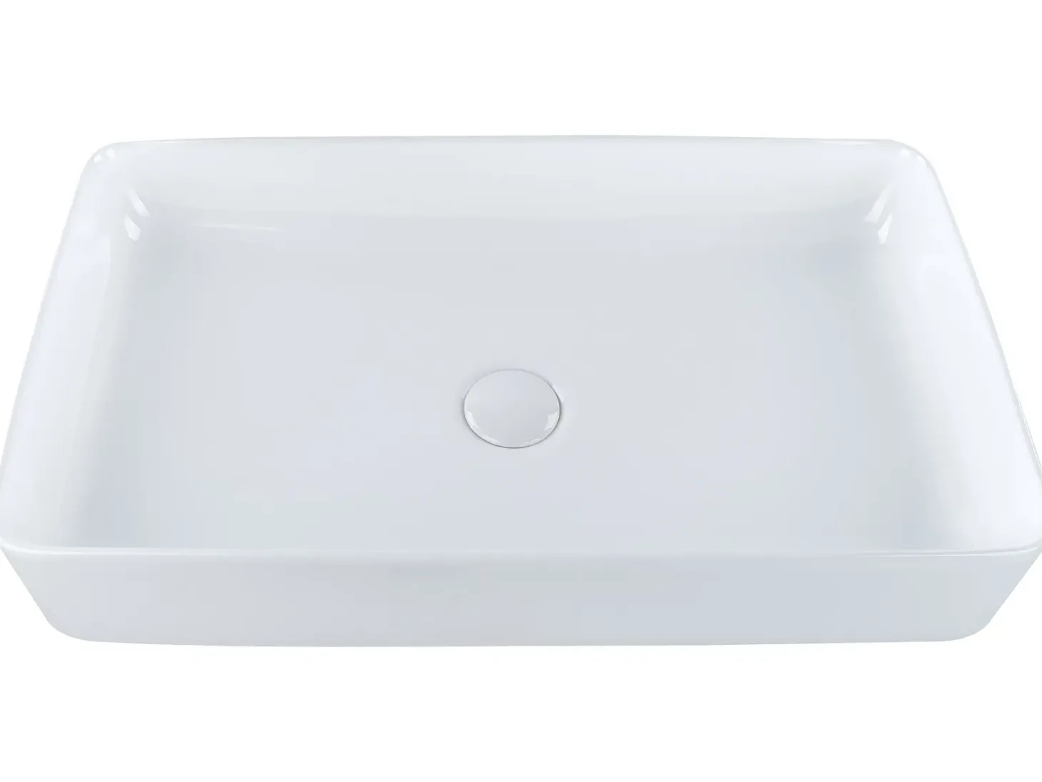 Vask til bordplade ULUA Hvid 61 x 35 cm Keramik