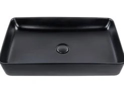 Vask til bordplade ULUA Sort 61 x 35 cm Keramik