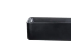 Vask til bordplade ULUA Sort 61 x 35 cm Keramik