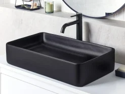 Vask til bordplade ULUA Sort 61 x 35 cm Keramik