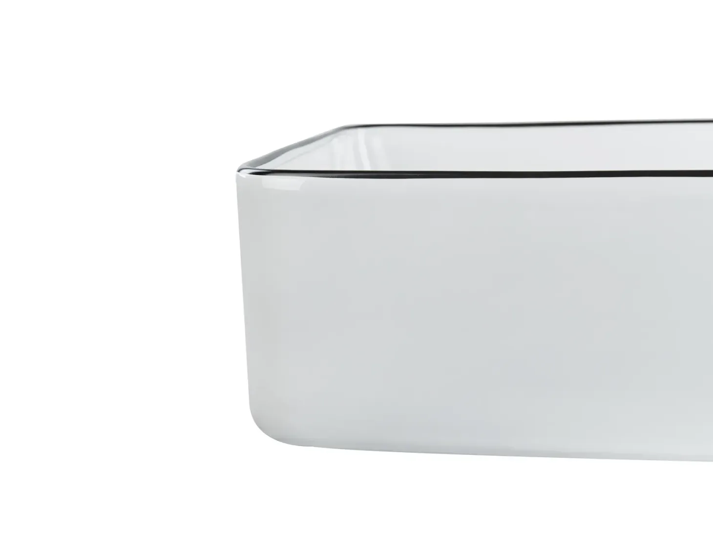 Vask til bordplade XERT Hvid 61 x 35 cm Keramik