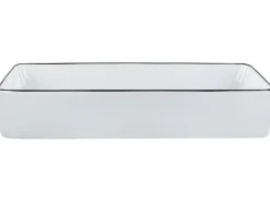 Vask til bordplade XERT Hvid 61 x 35 cm Keramik