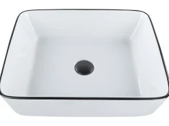 Vask til bordplade XERT Hvid 49 x 38 cm Keramik