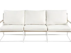 VENARIA 5 personers havesofasæt Beige/Hvid Metal med sofabord