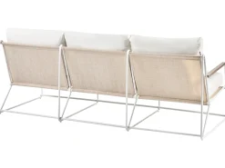 VENARIA 5 personers havesofasæt Beige/Hvid Metal med sofabord