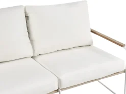 VENARIA 5 personers havesofasæt Beige/Hvid Metal med sofabord