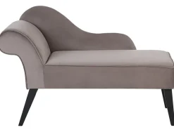 Venstrevendt chaiselong BIARRITZ Velour Brungrå