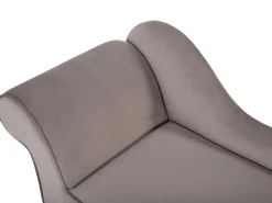 Venstrevendt chaiselong BIARRITZ Velour Brungrå