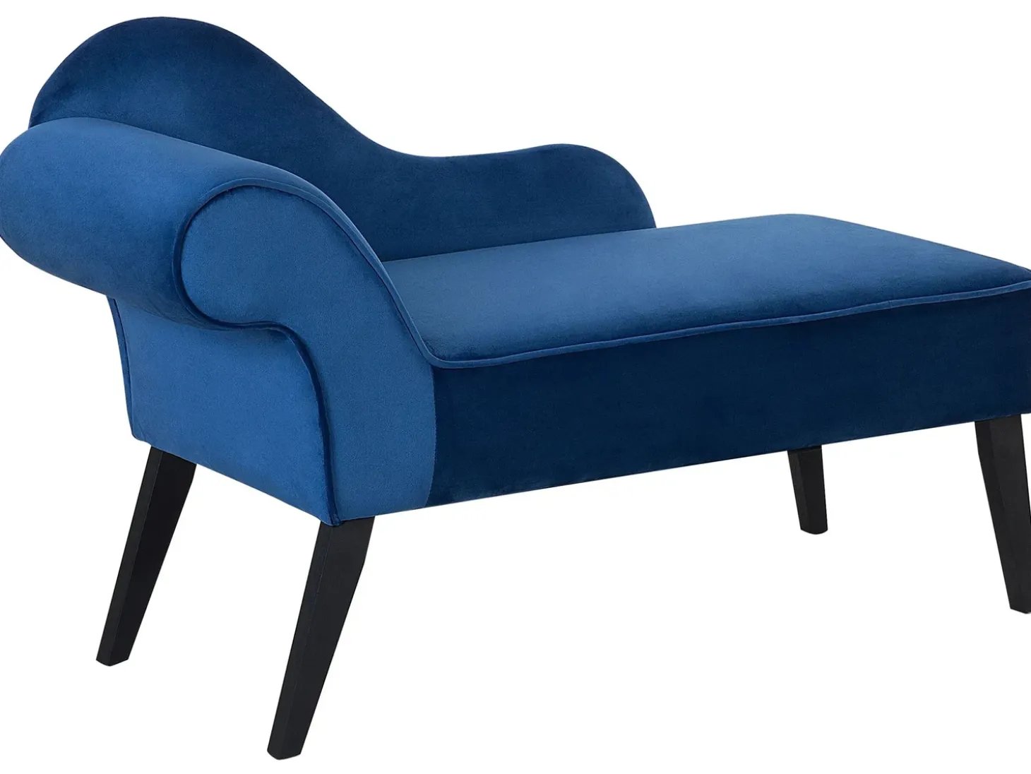 Venstrevendt chaiselong BIARRITZ Velour Navy Blå