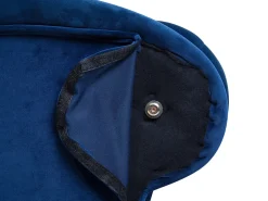 Venstrevendt chaiselong NIMES Velour Navy Blå