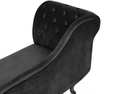 Venstrevendt chaiselong NIMES Velour Sort