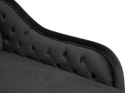 Venstrevendt chaiselong NIMES Velour Sort