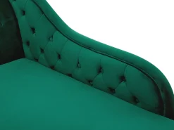 Venstrevendt chaiselong NIMES Velour Mørkegrøn