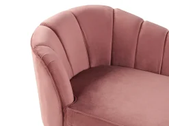 Venstrevendt chaiselong ALLIER Velour Lyserød