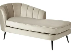 Venstrevendt chaiselong ALLIER Velour Beige