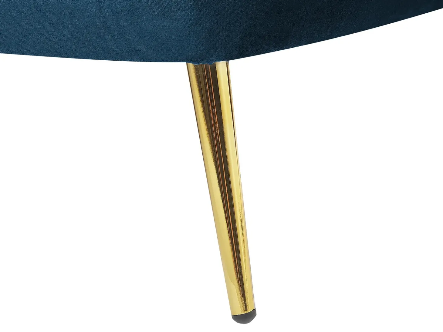 Venstrevendt chaiselong ALLIER Velour Navy Blå