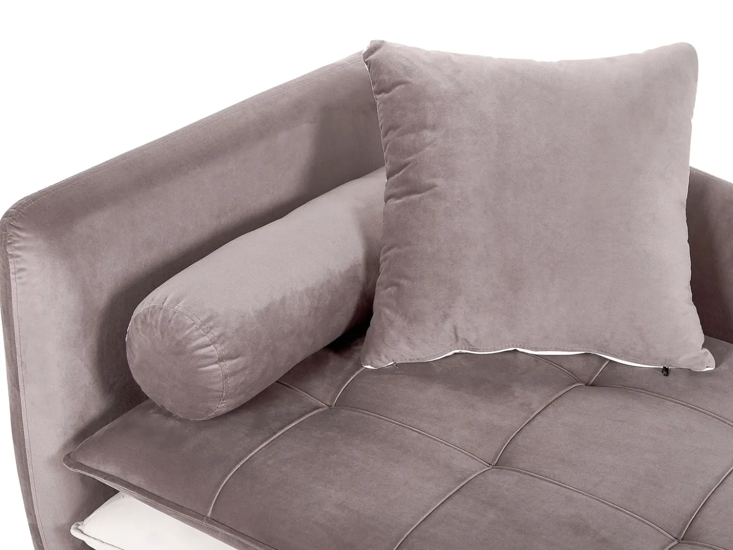 Venstrevendt chaiselong GONESSE Velour Lysebrun