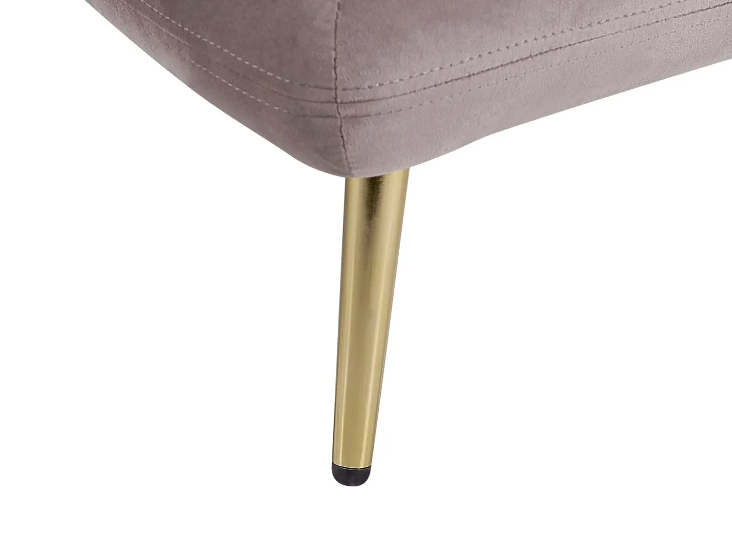Venstrevendt chaiselong GONESSE Velour Lysebrun