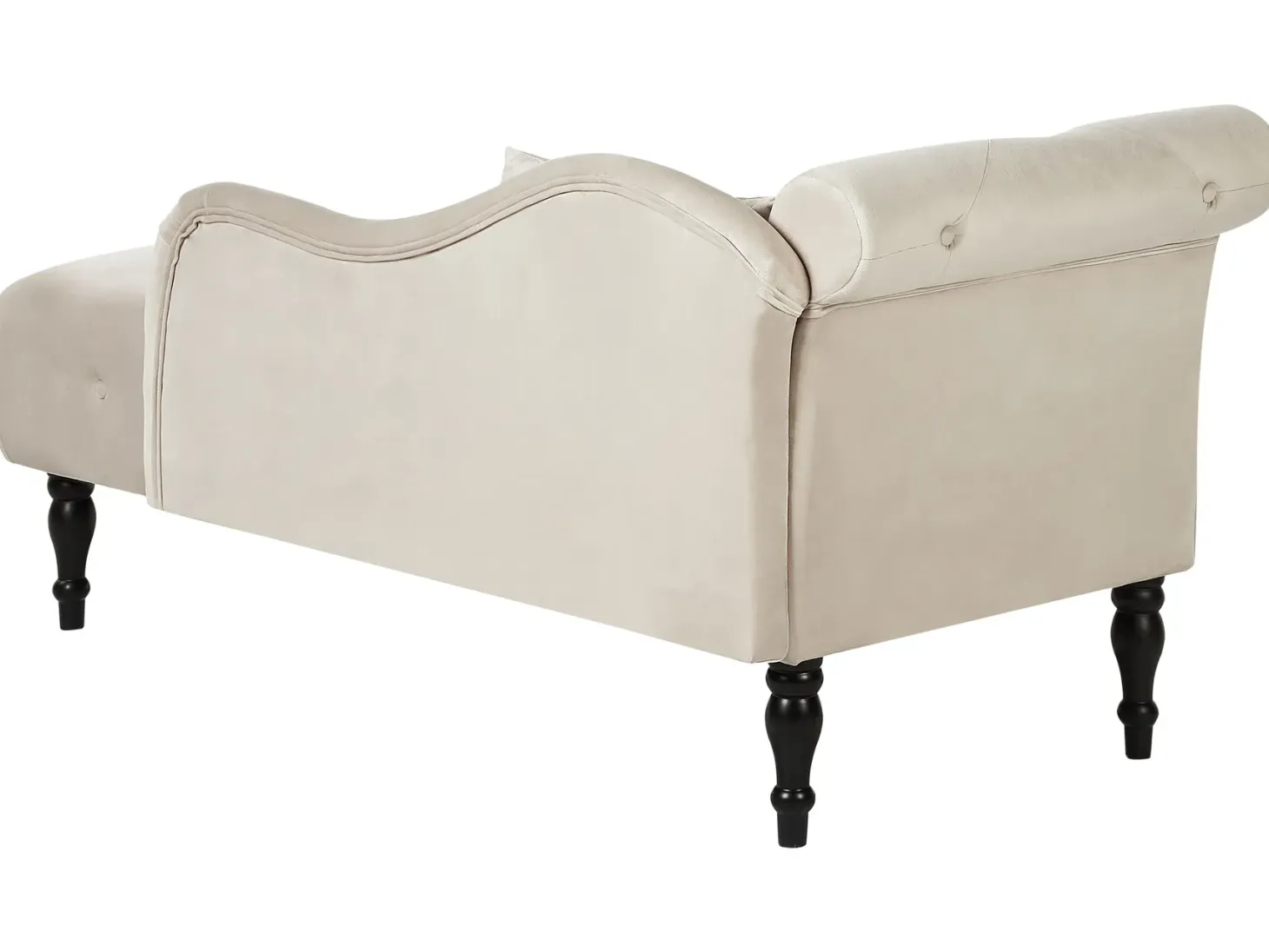 Venstrevendt chaiselong IVRY Velour Lys Beige