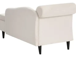 Venstrevendt chaiselong LUIRO Velour Beige med opbevaring