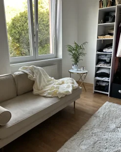 Venstrevendt chaiselong MIRAMAS Velour Beige