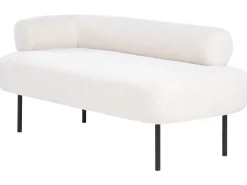 Venstrevendt chaiselong MIRMANDE Boucle Cremehvid
