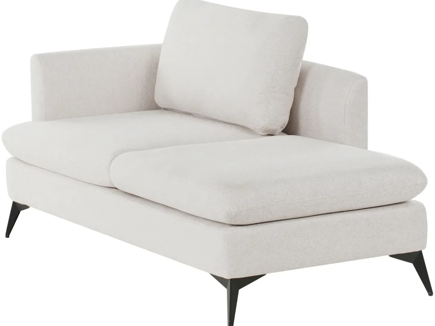Venstrevendt chaiselong SIEVOZ Lys Beige