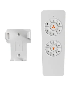 Ventilator med lys ANDERSON Med fjernbetjening LED Lysebrun