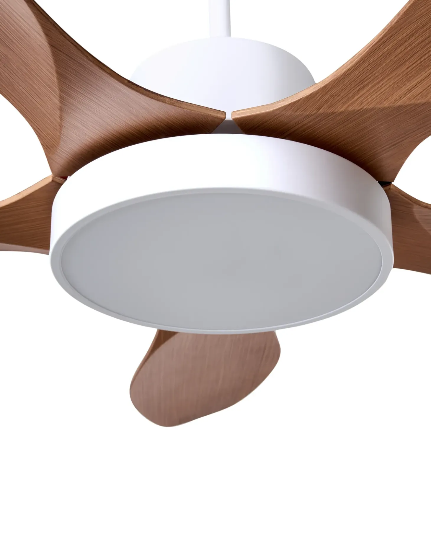 Ventilator med lys BARBET Med fjernbetjening LED Lysebrun
