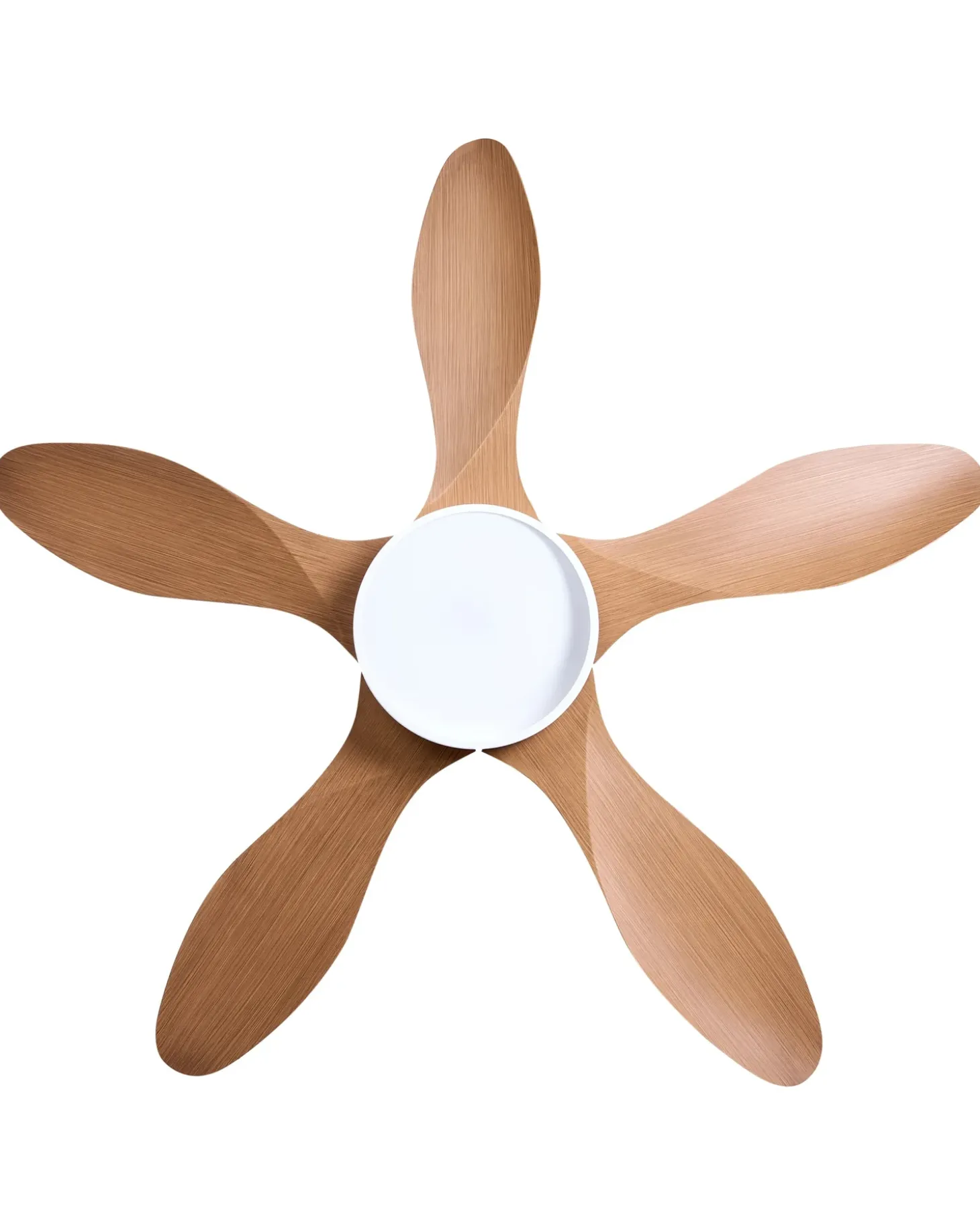 Ventilator med lys BARBET Med fjernbetjening LED Lysebrun