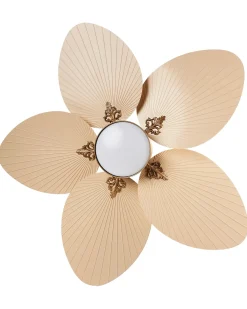 Ventilator med lys BORMEJO Med fjernbetjening LED Guld