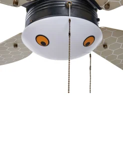 Ventilator med lys DOLORES LED Gul